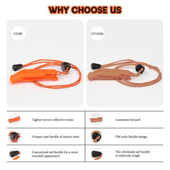 4PCS Emergency Whistle with Adjustable Lanyard for Boat Fishing Hiking Kayaking Camping Safety Survival Signal (Orange)