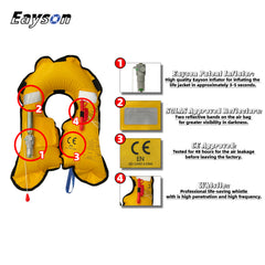 Eayson Light Inflatable Life Protective Clothing Basic Auto Life Jacket (609 Blue Auto)