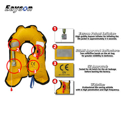 Eayson Light Inflatable Life Protective Clothing Basic Manual Life Jacket (609 Blue Manual)